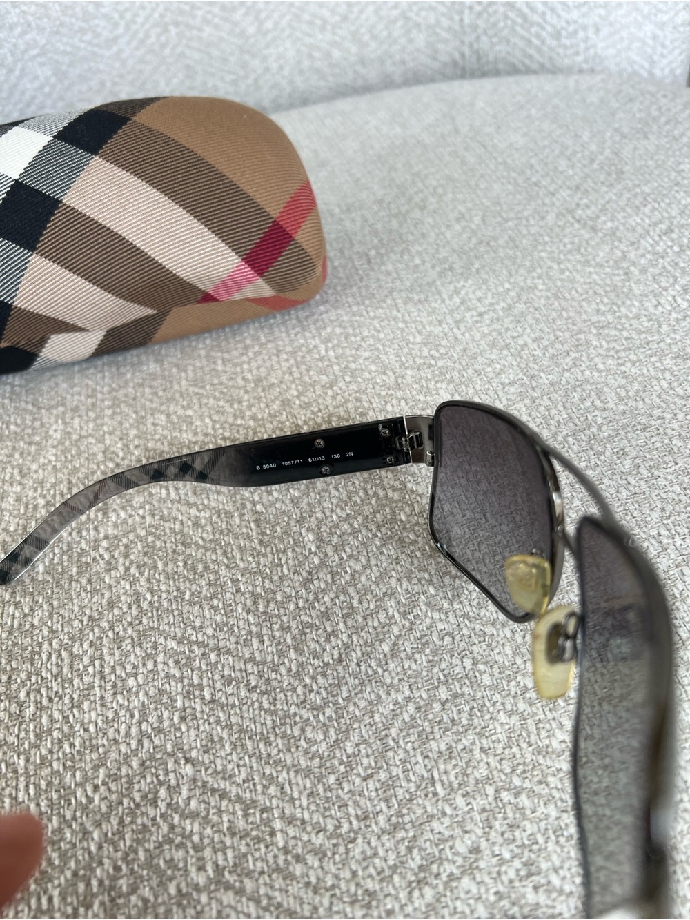Burberry Men’s Sunglasses — Black and Brown Gradient Lenses - Picture 4 of 6